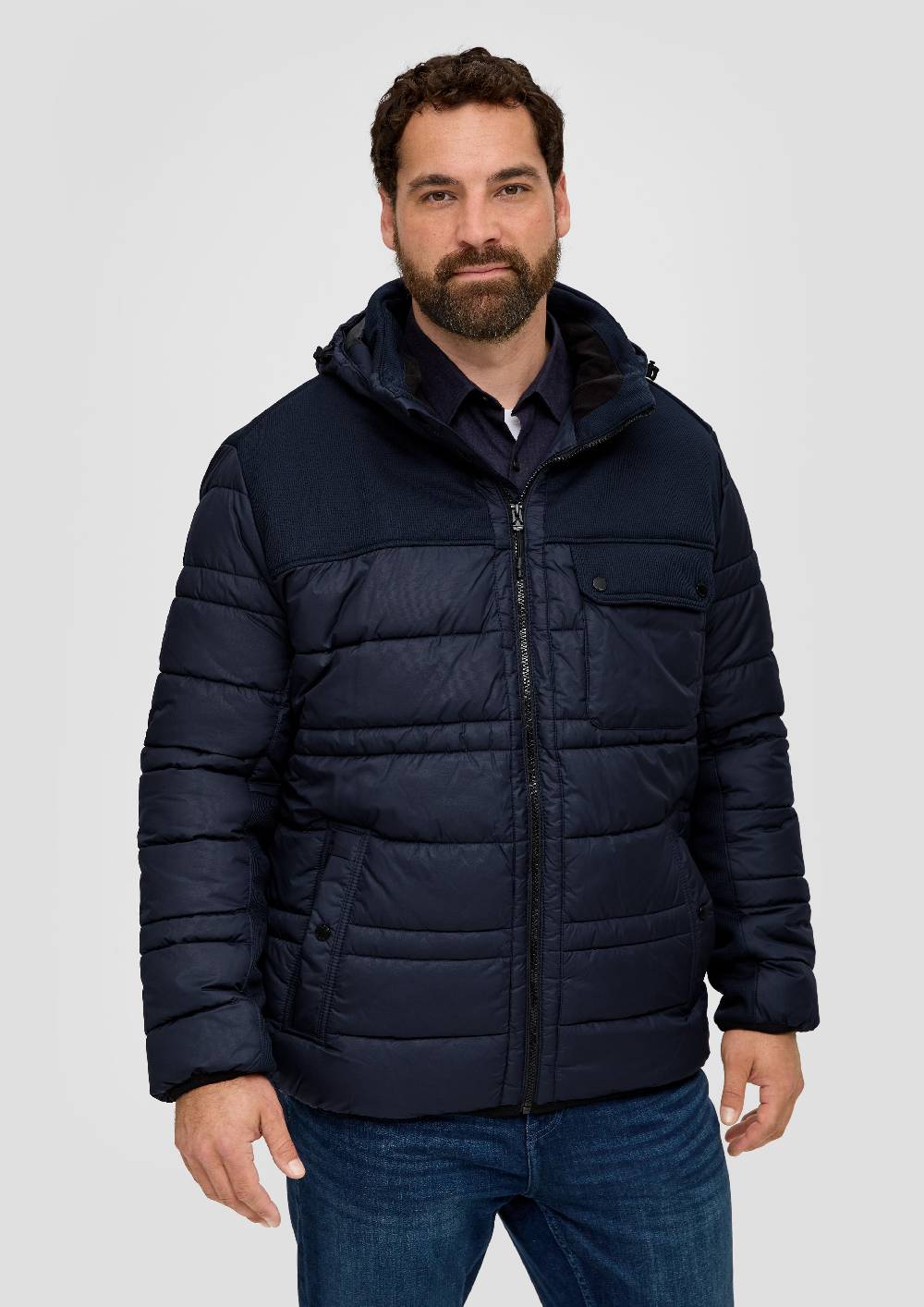 S.Oliver Steppjacke Im Fabricmix