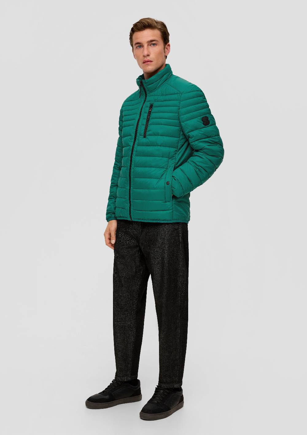 S.Oliver Steppjacke Mit Label-Patch