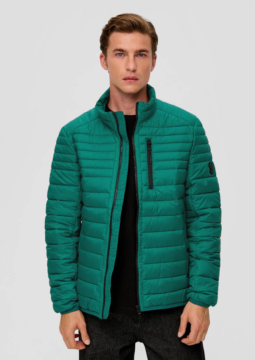 S.Oliver Steppjacke Mit Label-Patch