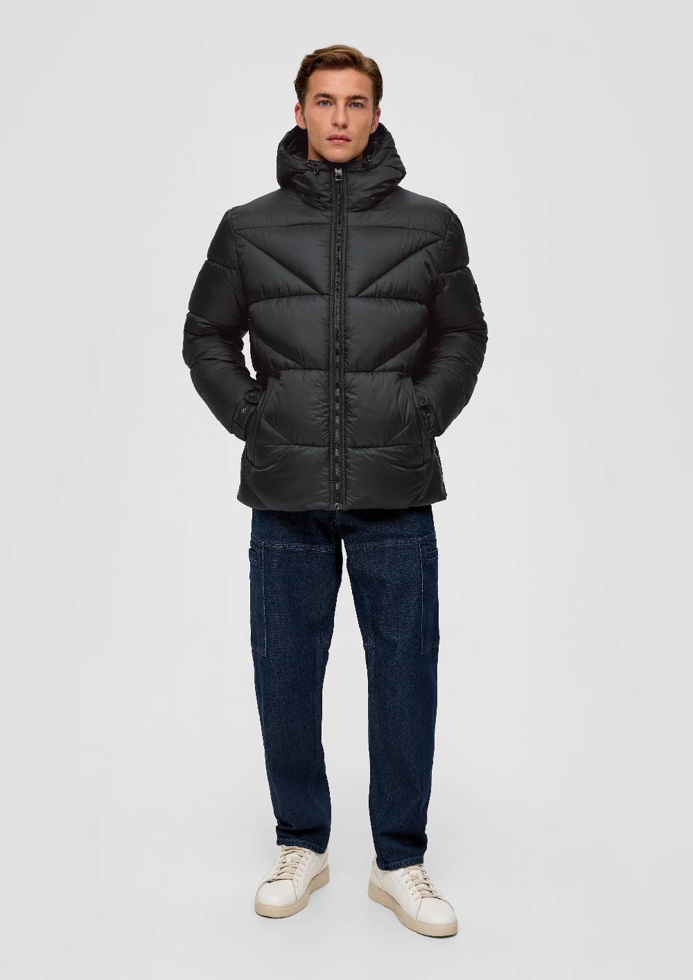 S.Oliver Steppjacke Mit Label-Patch