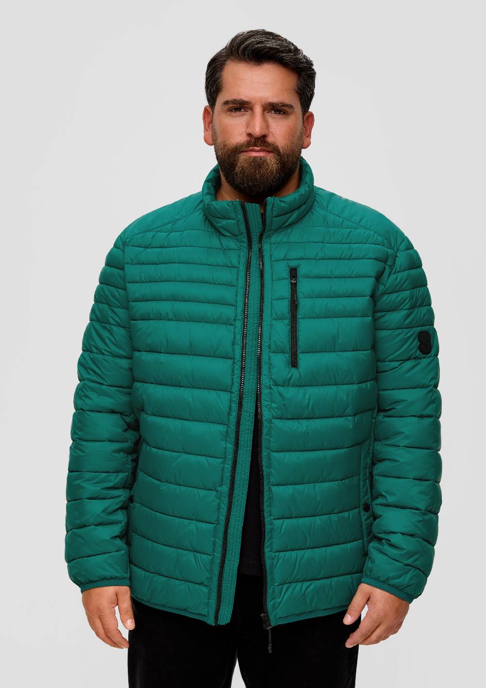 S.Oliver Steppjacke Mit Label-Patch