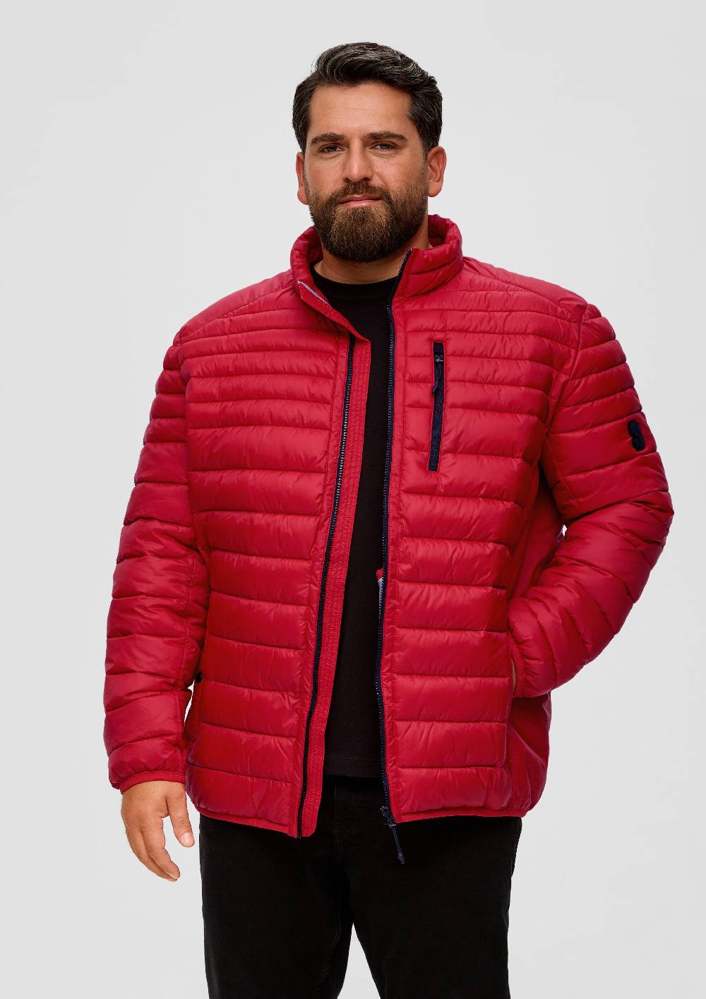 S.Oliver Steppjacke Mit Label-Patch