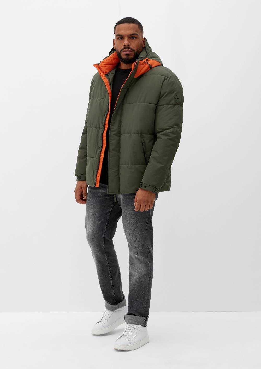 S.Oliver Steppjacke Mit Logo-Detail