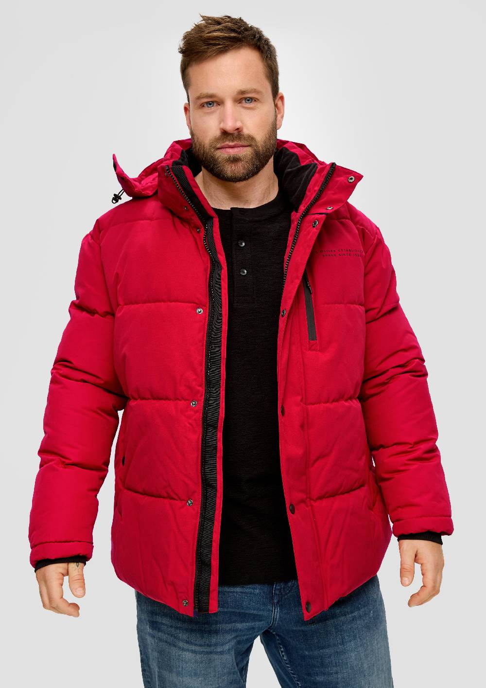 S.Oliver Steppjacke Mit Schriftprint-Detail