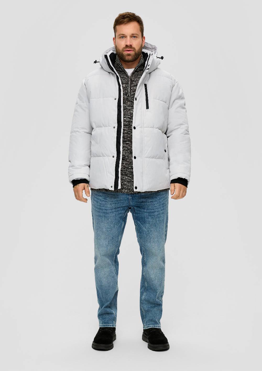 S.Oliver Steppjacke Mit Schriftprint-Detail