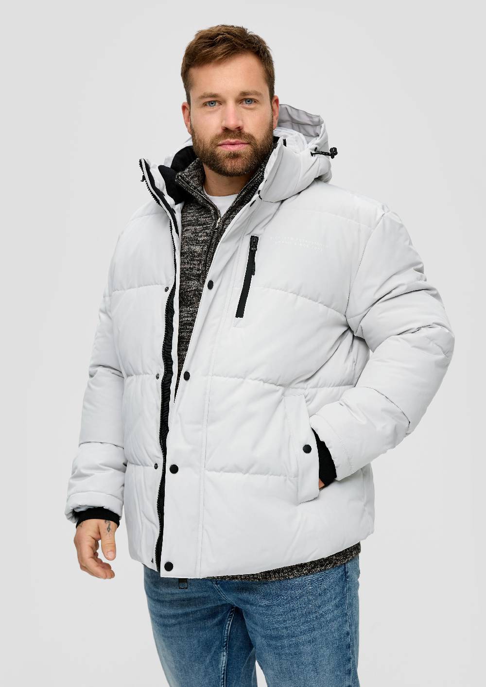S.Oliver Steppjacke Mit Schriftprint-Detail
