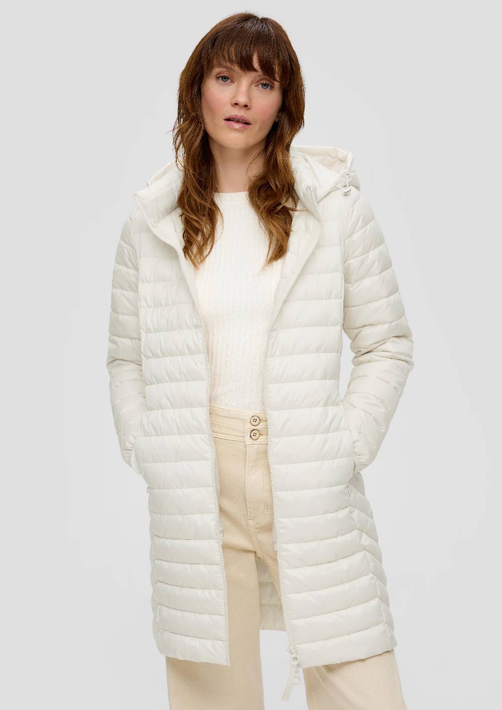 S.Oliver Steppmantel Mit Abnehmbarer Kapuze