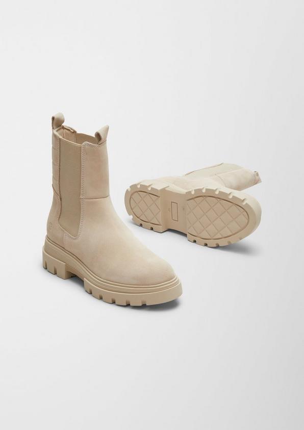 s.Oliver Stiefel aus Rindsleder