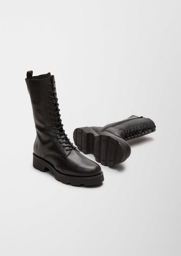 s.Oliver Stiefel aus Rindsleder