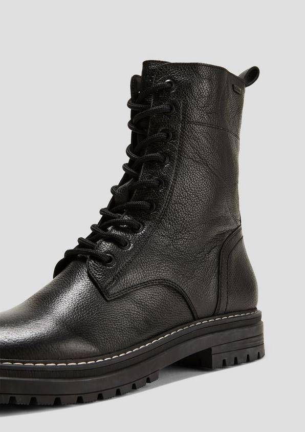 s.Oliver Stiefel aus Rindsleder