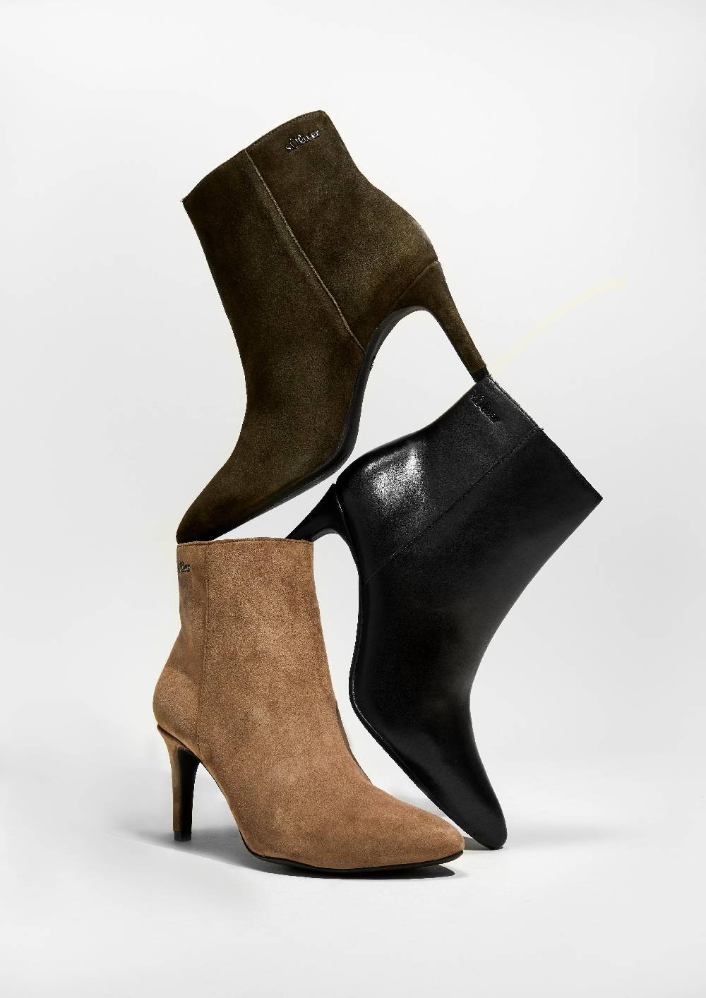 S.Oliver Stiefel Aus Rindsleder