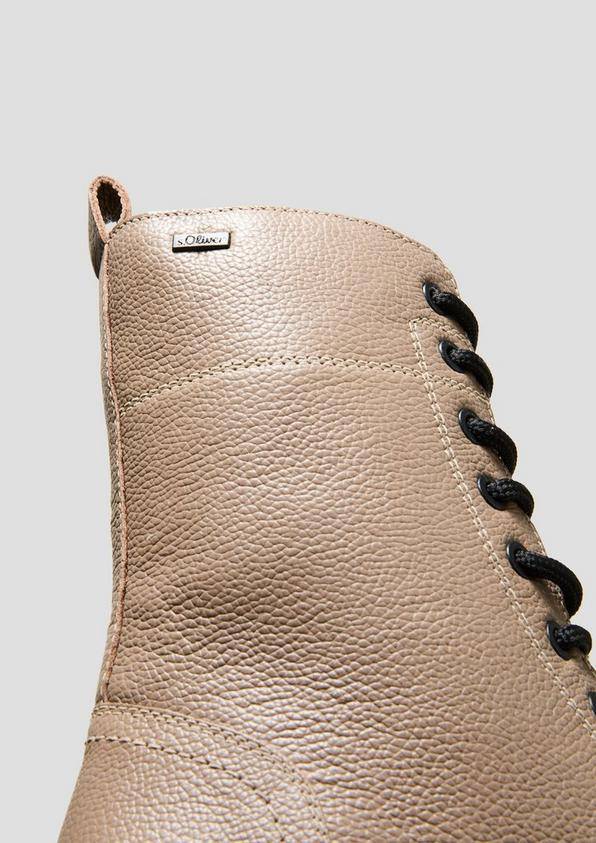 s.Oliver Stiefel aus Rindsleder