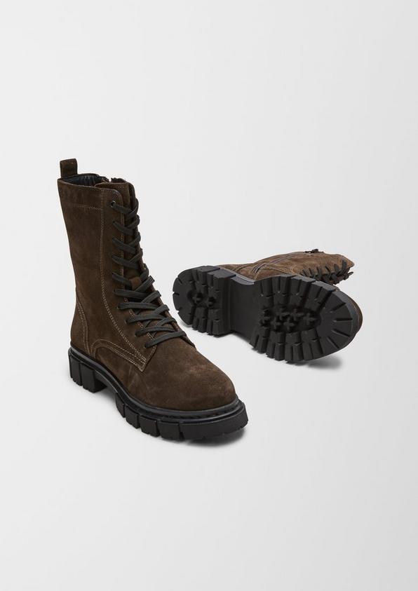 s.Oliver Stiefel aus Veloursleder