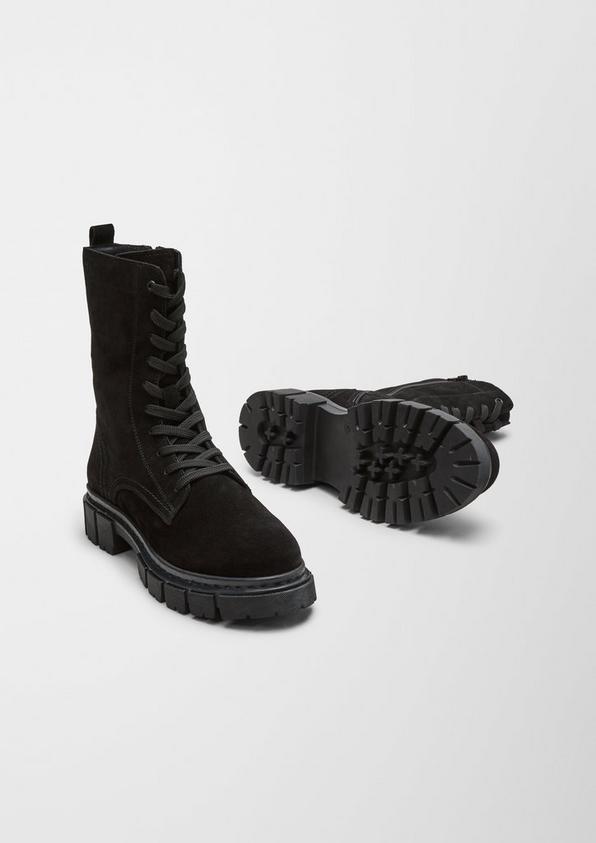 s.Oliver Stiefel aus Veloursleder