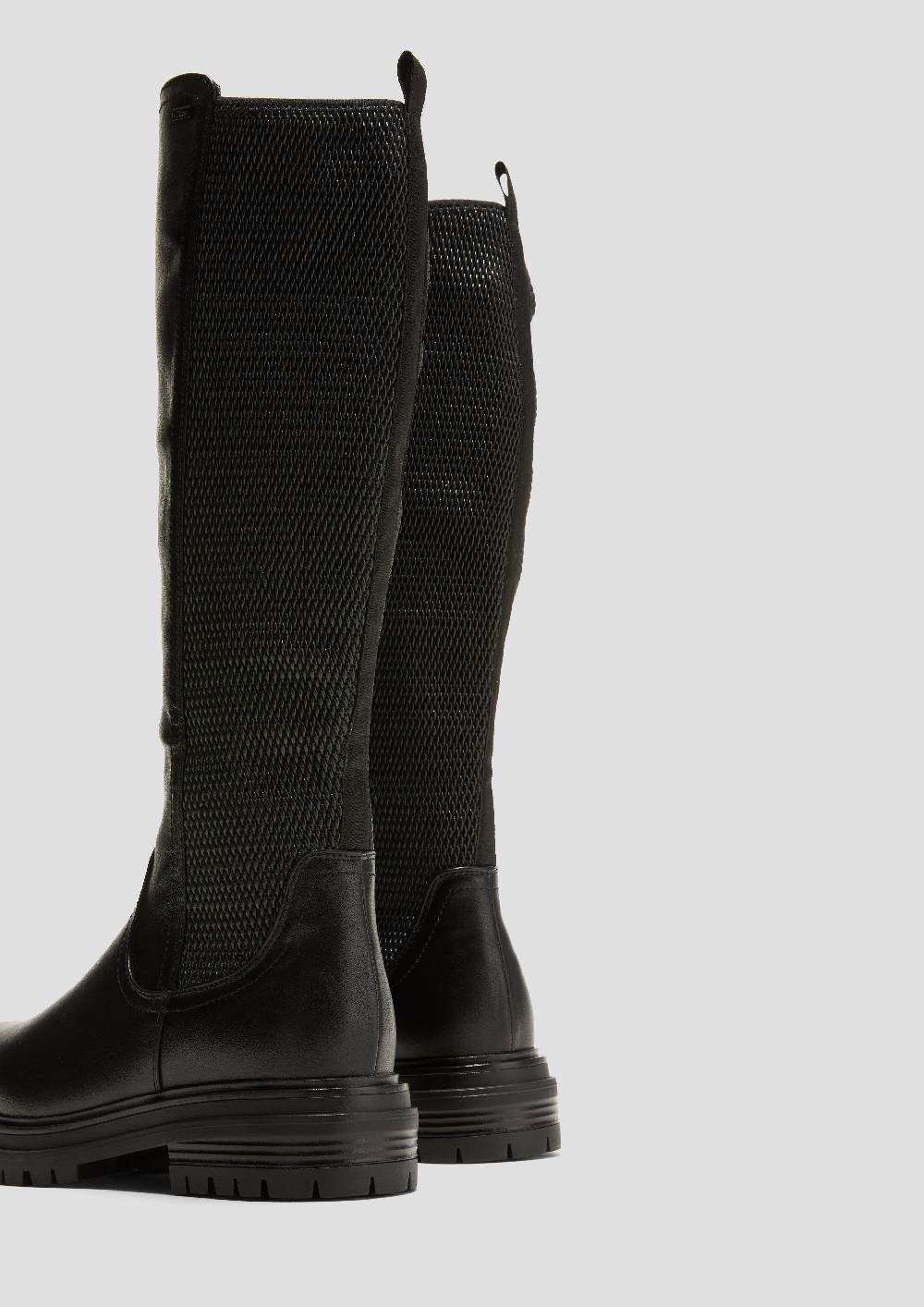 S.Oliver Stiefel In Glattleder-Optik