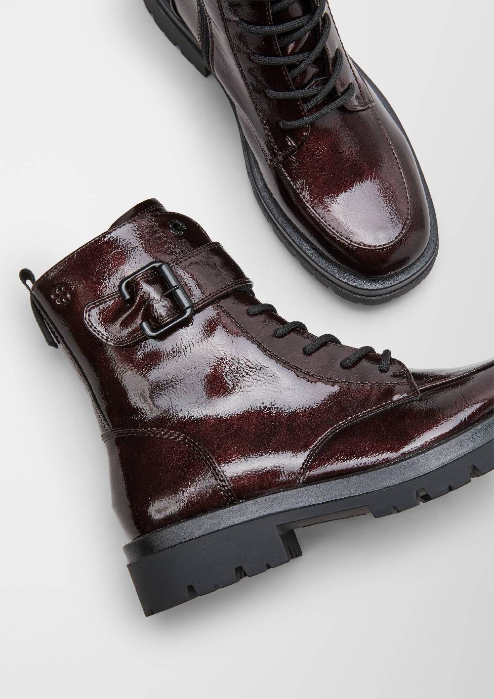 S.Oliver Stiefel In Lackleder-Optik