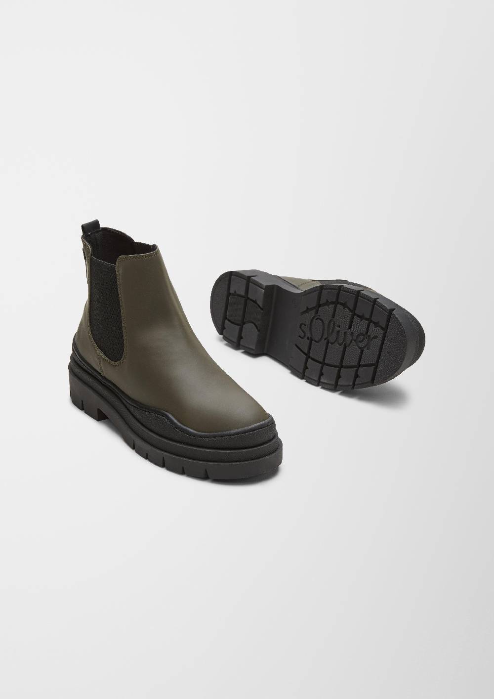 S.Oliver Stiefel In Leder-Optik