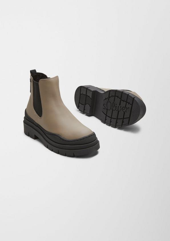 s.Oliver Stiefel in Leder-Optik