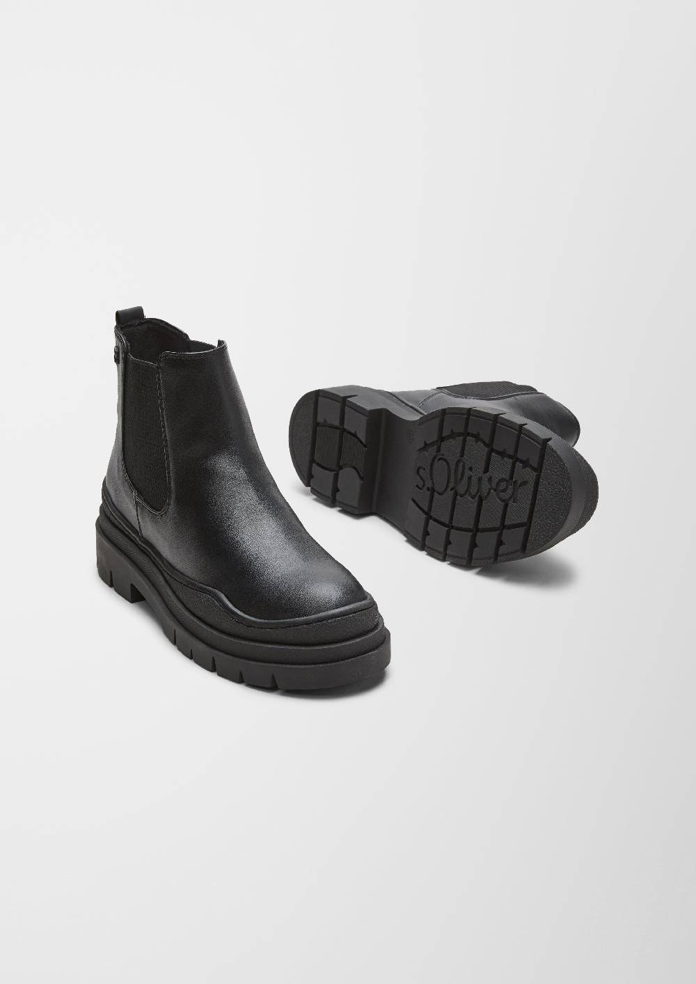 S.Oliver Stiefel In Leder-Optik