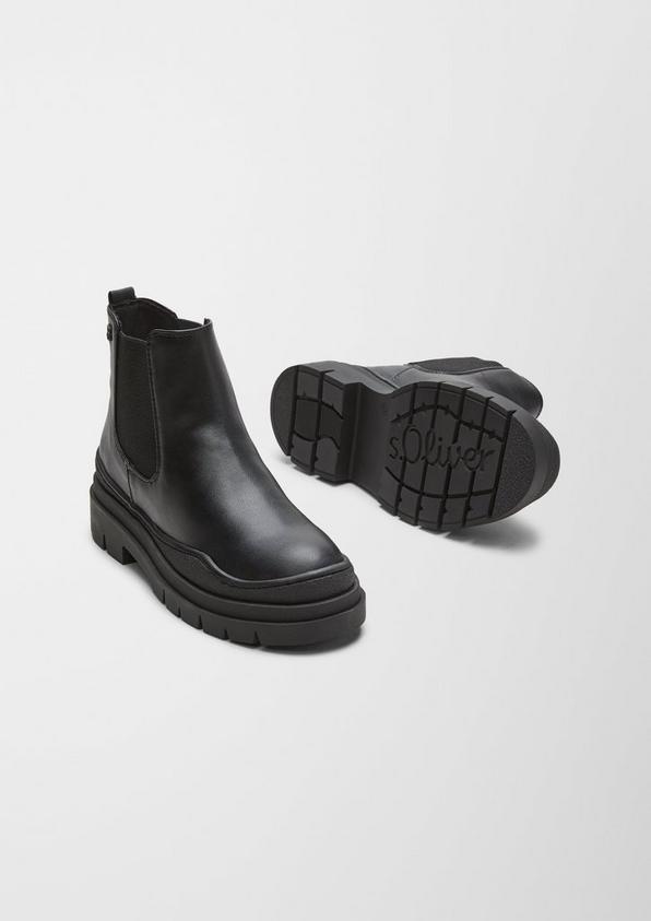 s.Oliver Stiefel in Leder-Optik