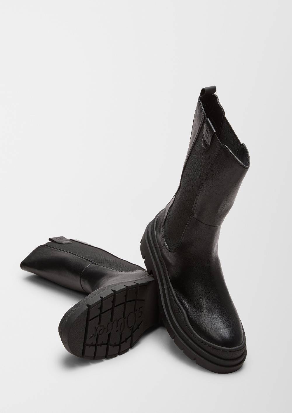 S.Oliver Stiefel In Leder-Optik