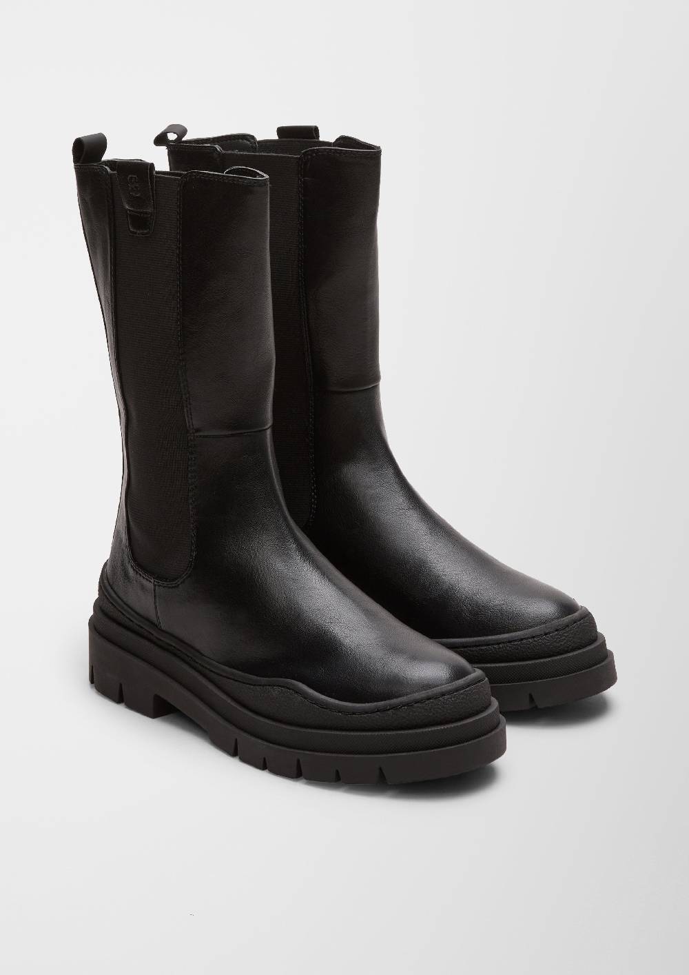 S.Oliver Stiefel In Leder-Optik