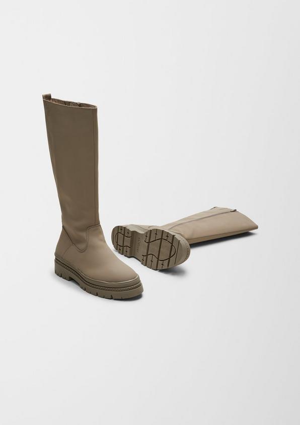 s.Oliver Stiefel in Leder-Optik