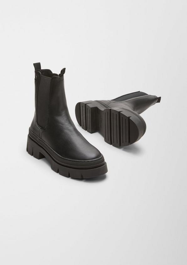 s.Oliver Stiefel in Leder-Optik