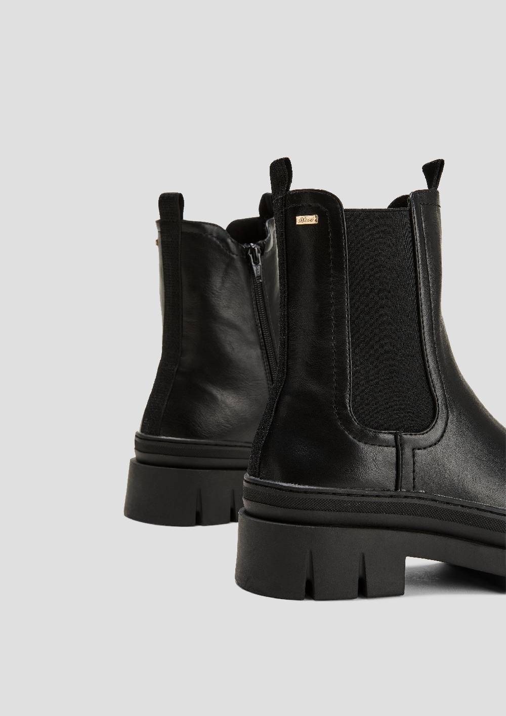 S.Oliver Stiefel In Leder-Optik