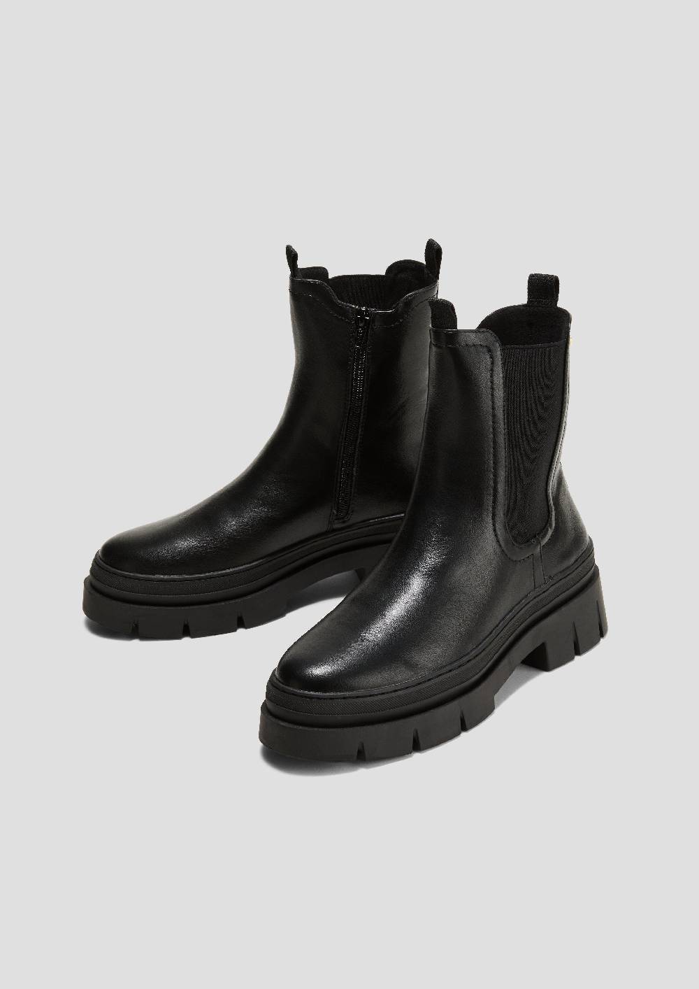 S.Oliver Stiefel In Leder-Optik