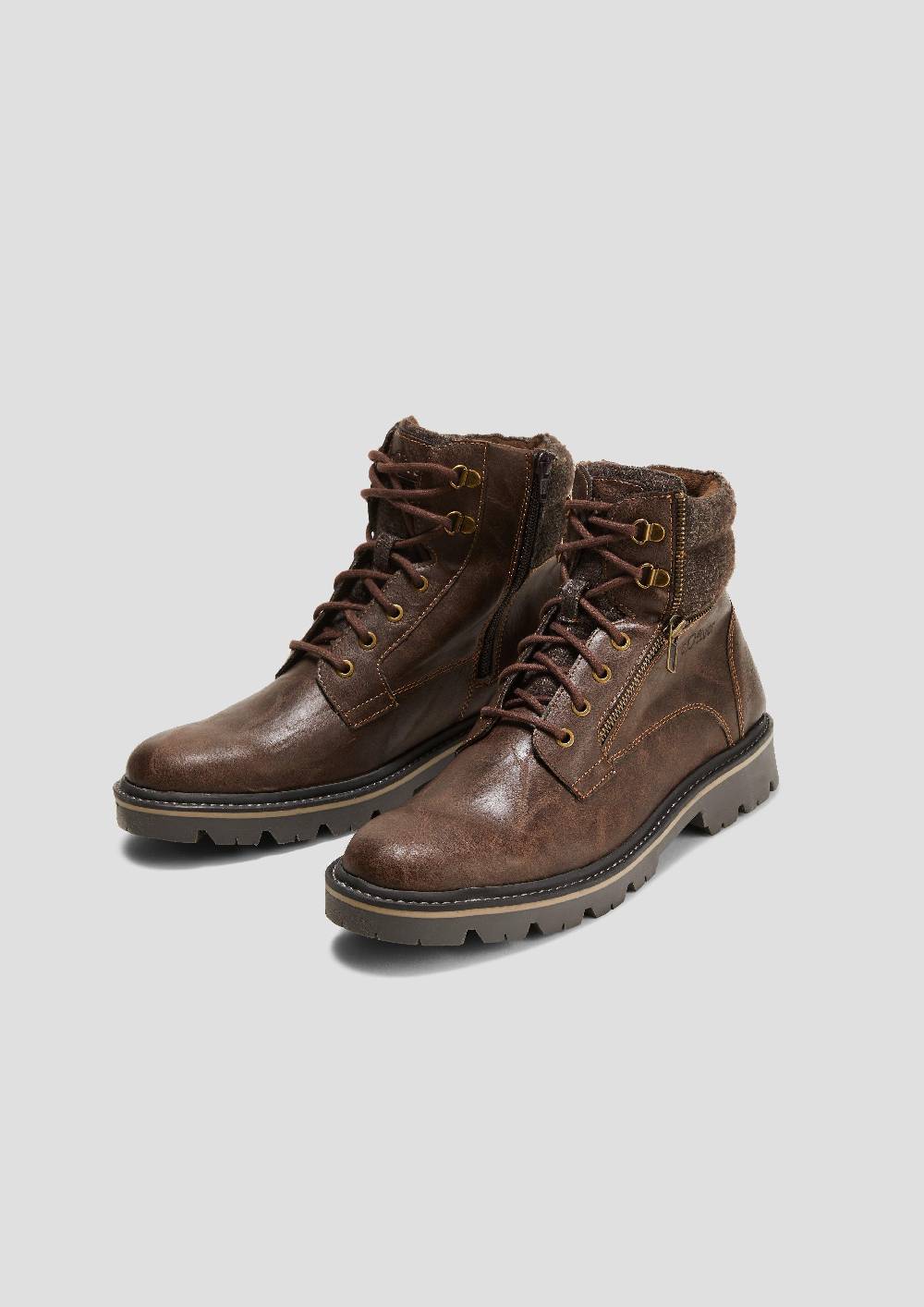 S.Oliver Stiefel In Lederoptik