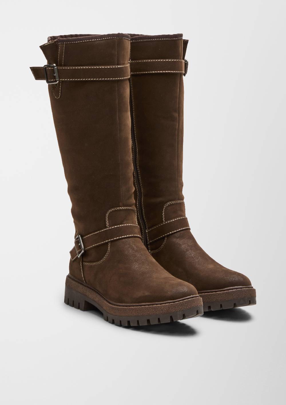 S.Oliver Stiefel In Veloursleder-Optik