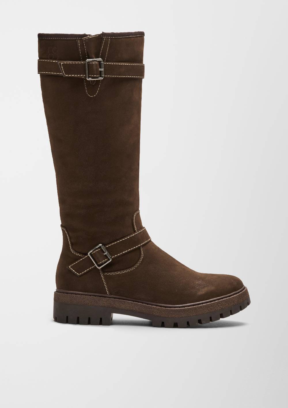 S.Oliver Stiefel In Veloursleder-Optik