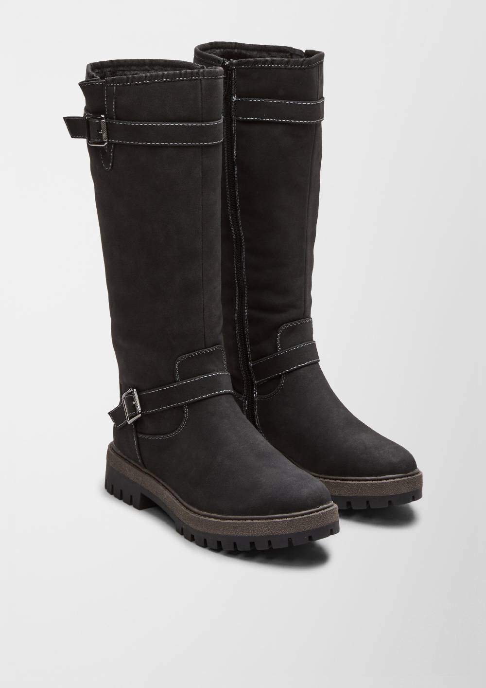 S.Oliver Stiefel In Veloursleder-Optik