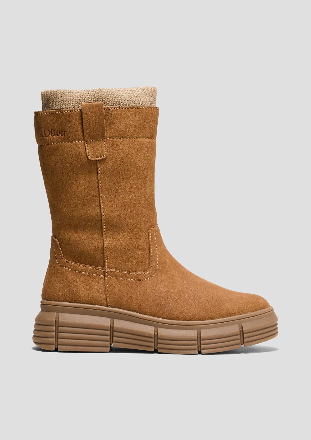 S.Oliver Stiefel In Veloursleder-Optik