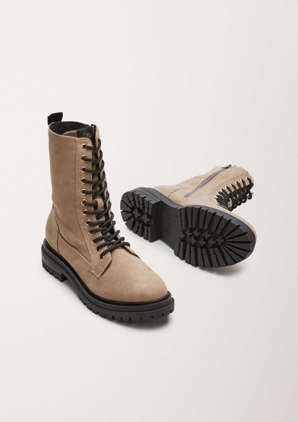 s.Oliver Stiefel in Veloursleder-Optik