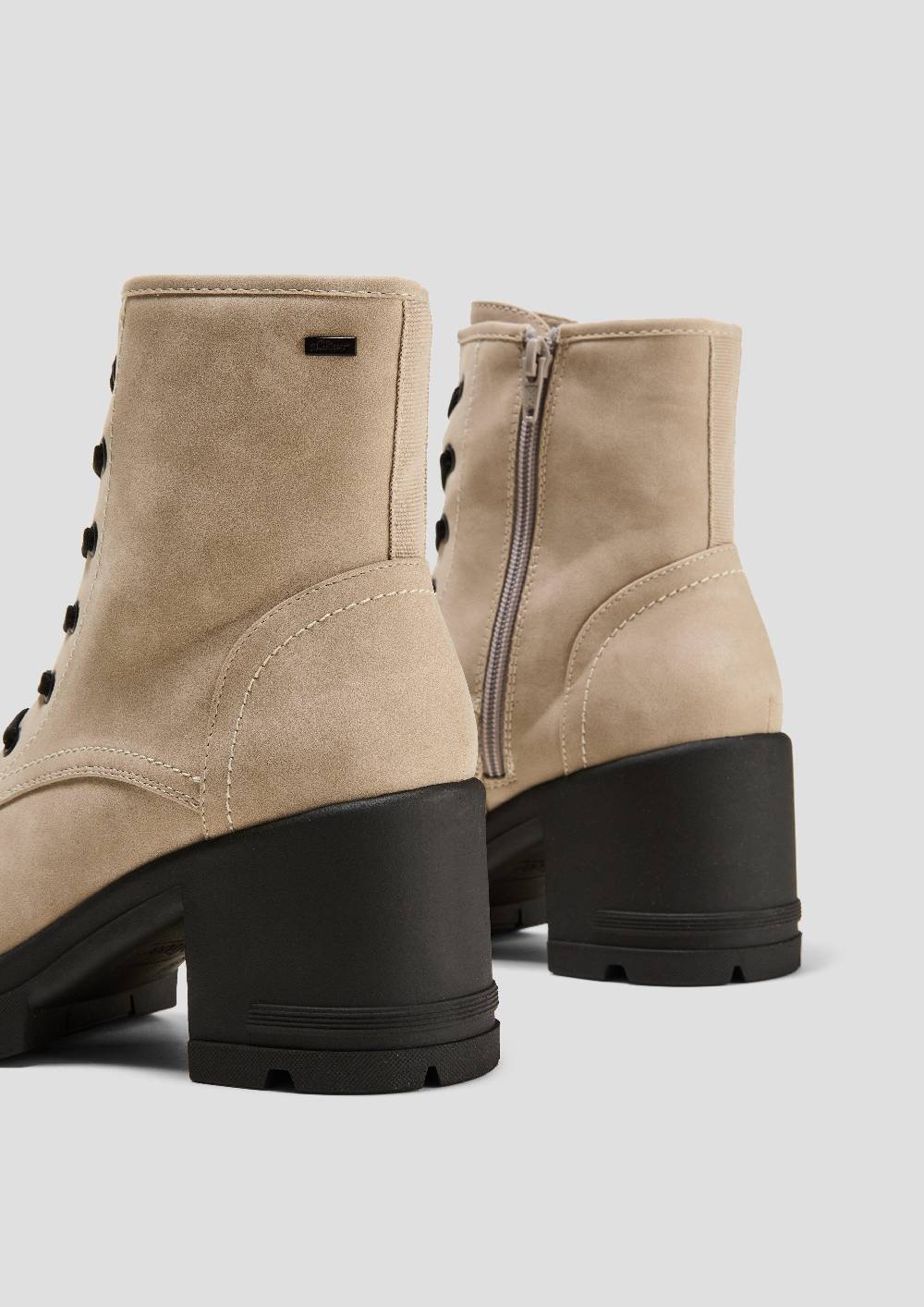 S.Oliver Stiefel Mit Blockabsatz In Leder-Optik