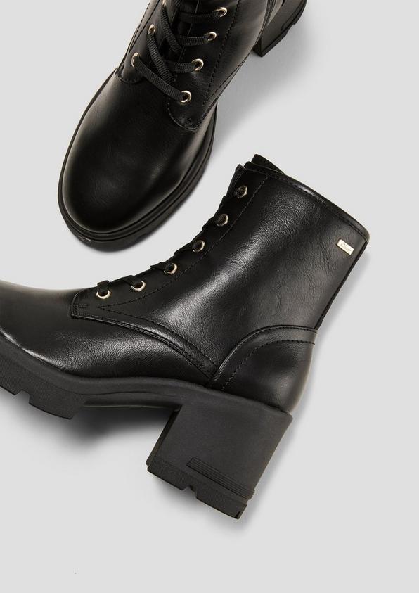 s.Oliver Stiefel mit Blockabsatz in Leder-Optik