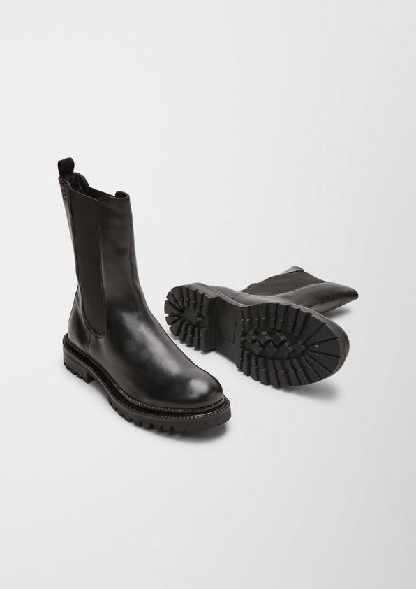 s.Oliver Stiefel mit Elastikeinsatz