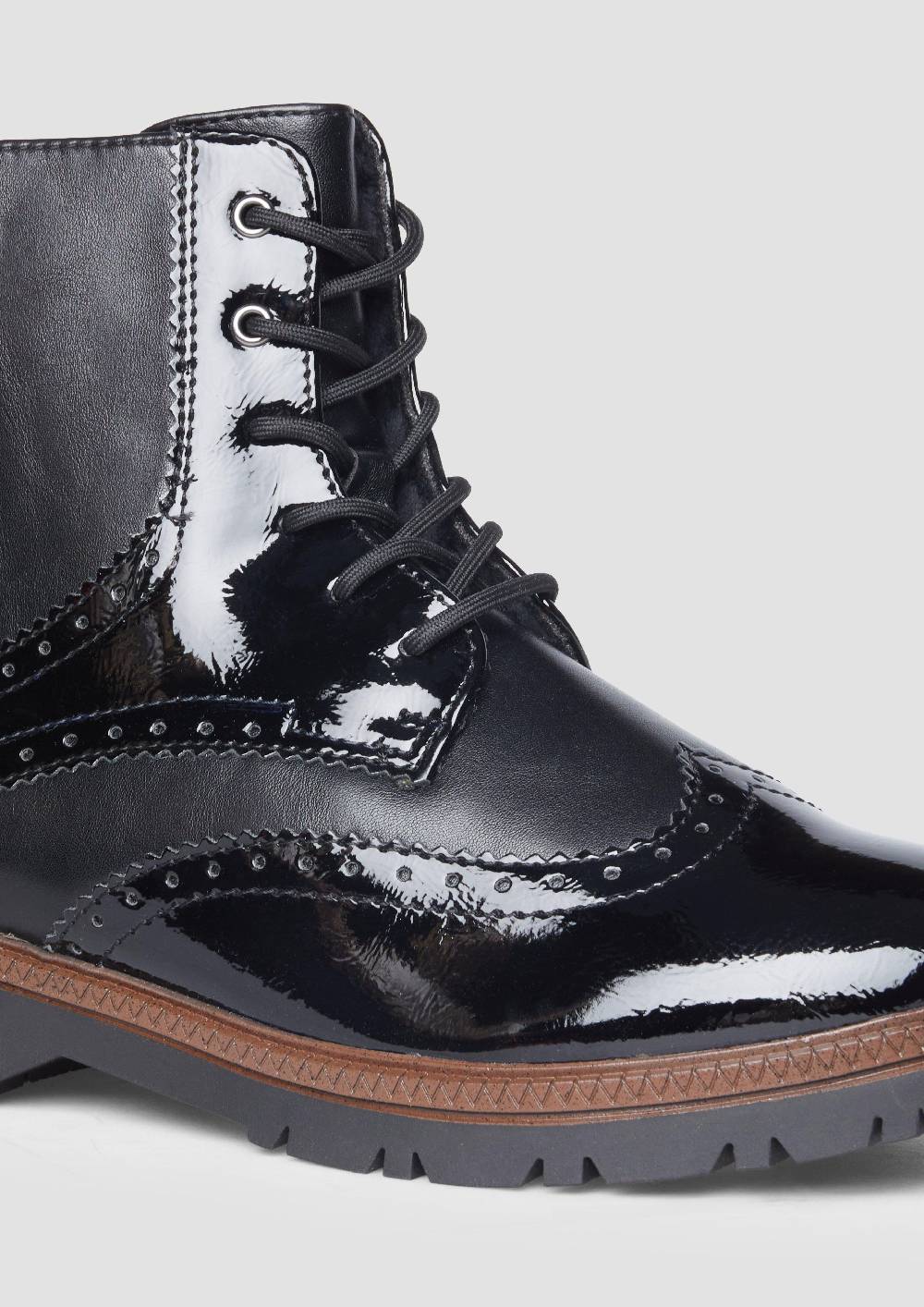 S.Oliver Stiefel Mit Schnürung Und Reißverschluss