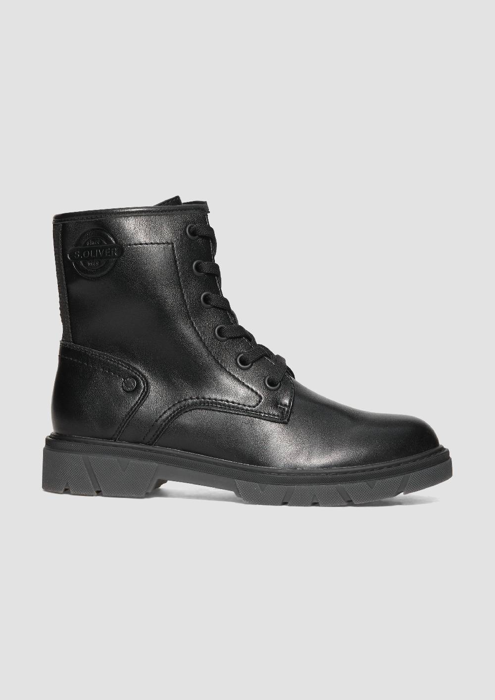 S.Oliver Stiefel Mit Schnürung Und Reißverschluss