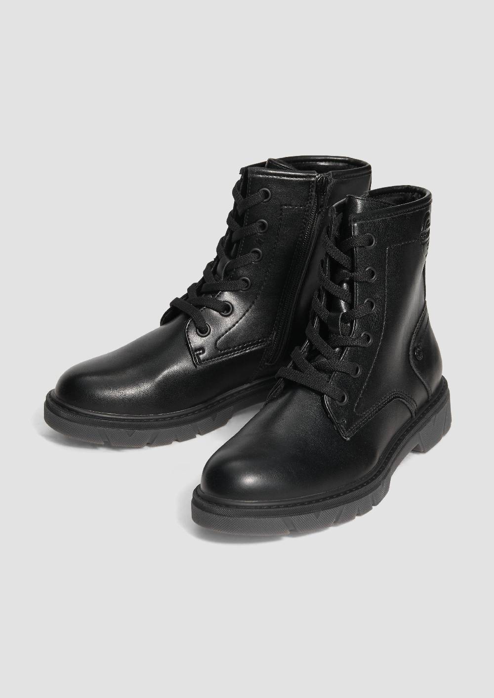 S.Oliver Stiefel Mit Schnürung Und Reißverschluss