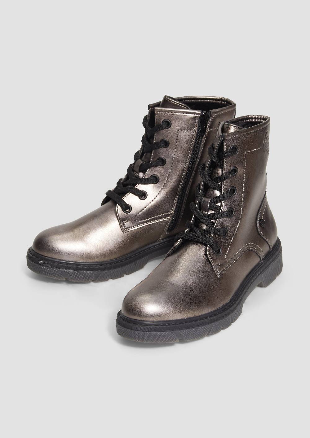 S.Oliver Stiefel Mit Schnürung Und Reißverschluss