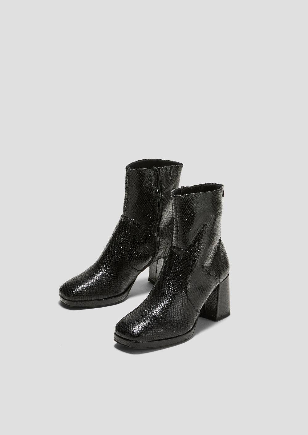 S.Oliver Stiefelette Mit Metallic-Effekt