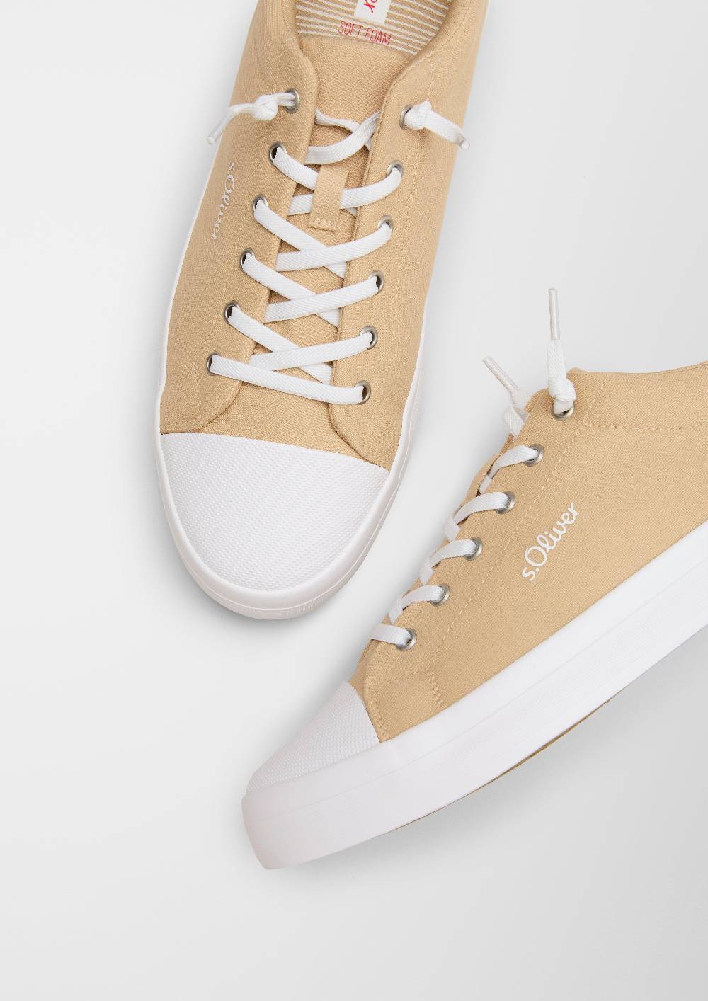 S.Oliver Stoffsneaker Mit Gummierter Spitze