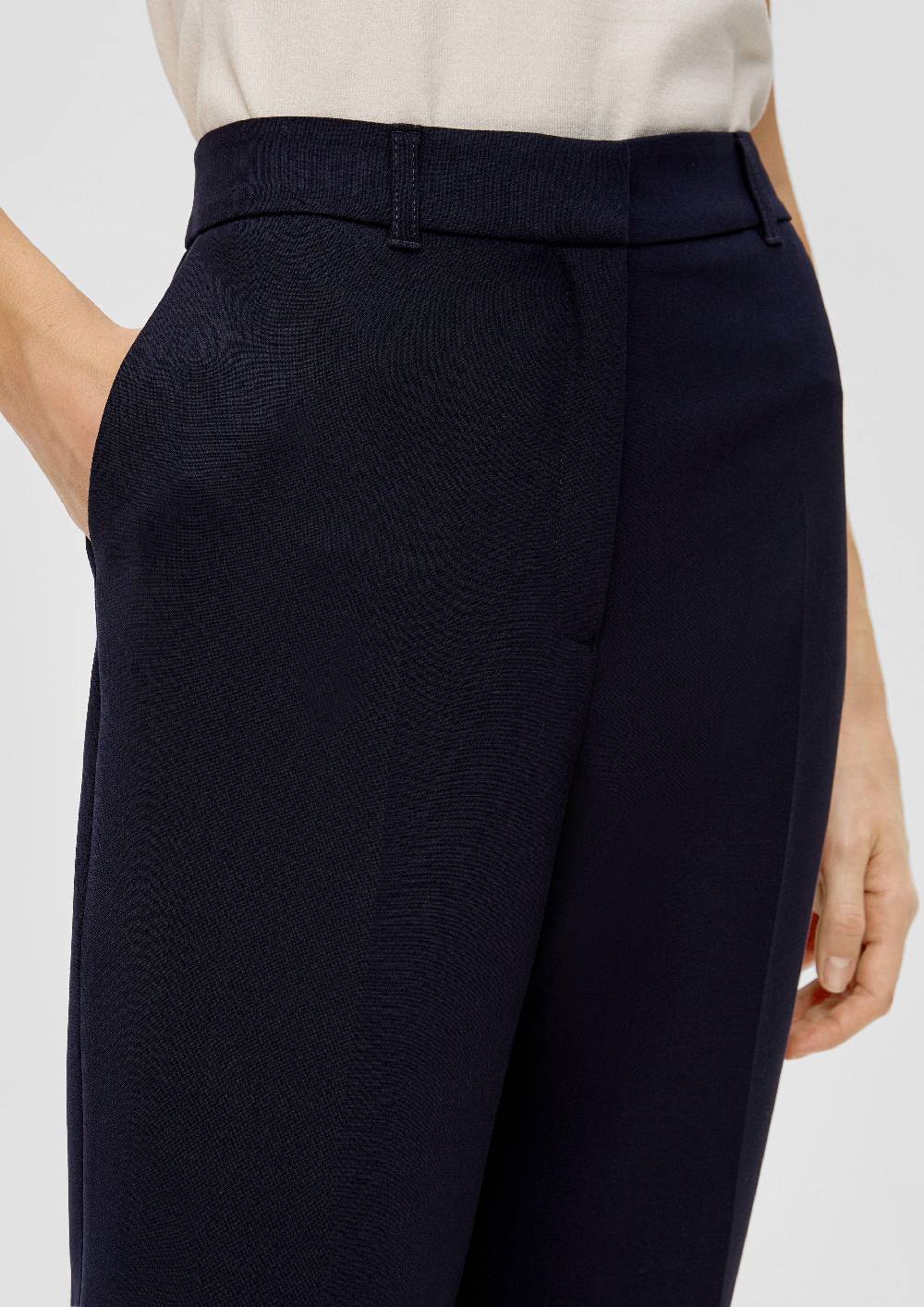 S.Oliver Straight-Leg-Hose Aus Viskosemix