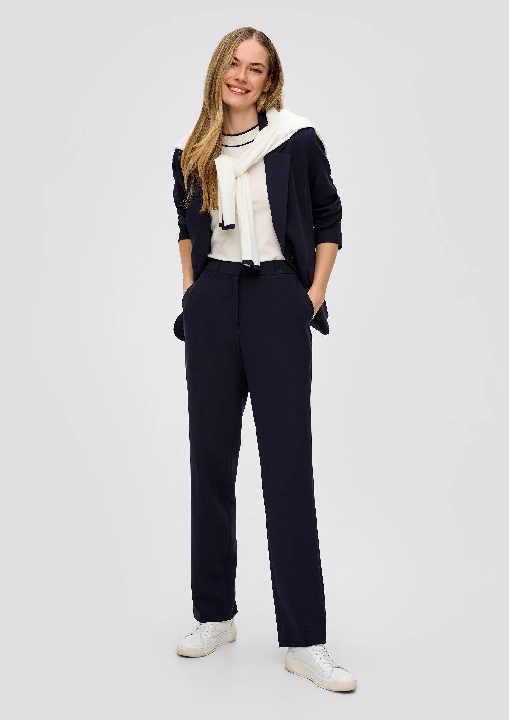 S.Oliver Straight-Leg-Hose Aus Viskosemix