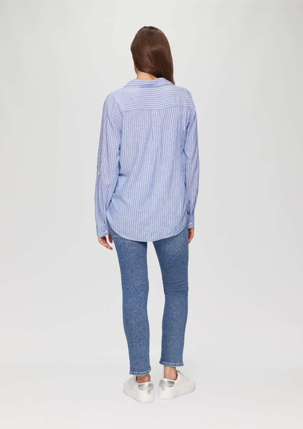 S.Oliver Streifen-Bluse Mit Aufgesetzten Taschen