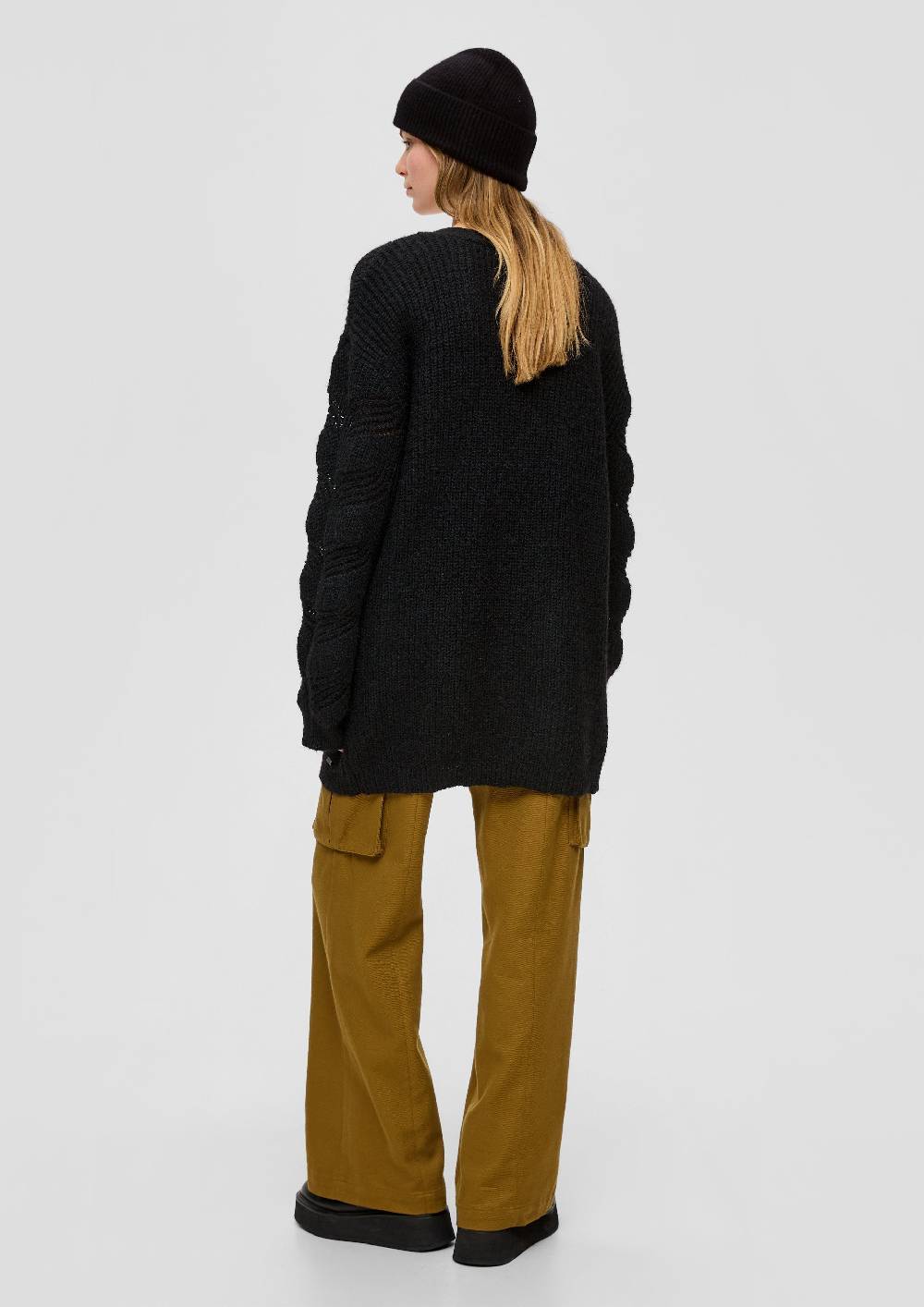 S.Oliver Strick-Cardigan Mit Zopfmuster