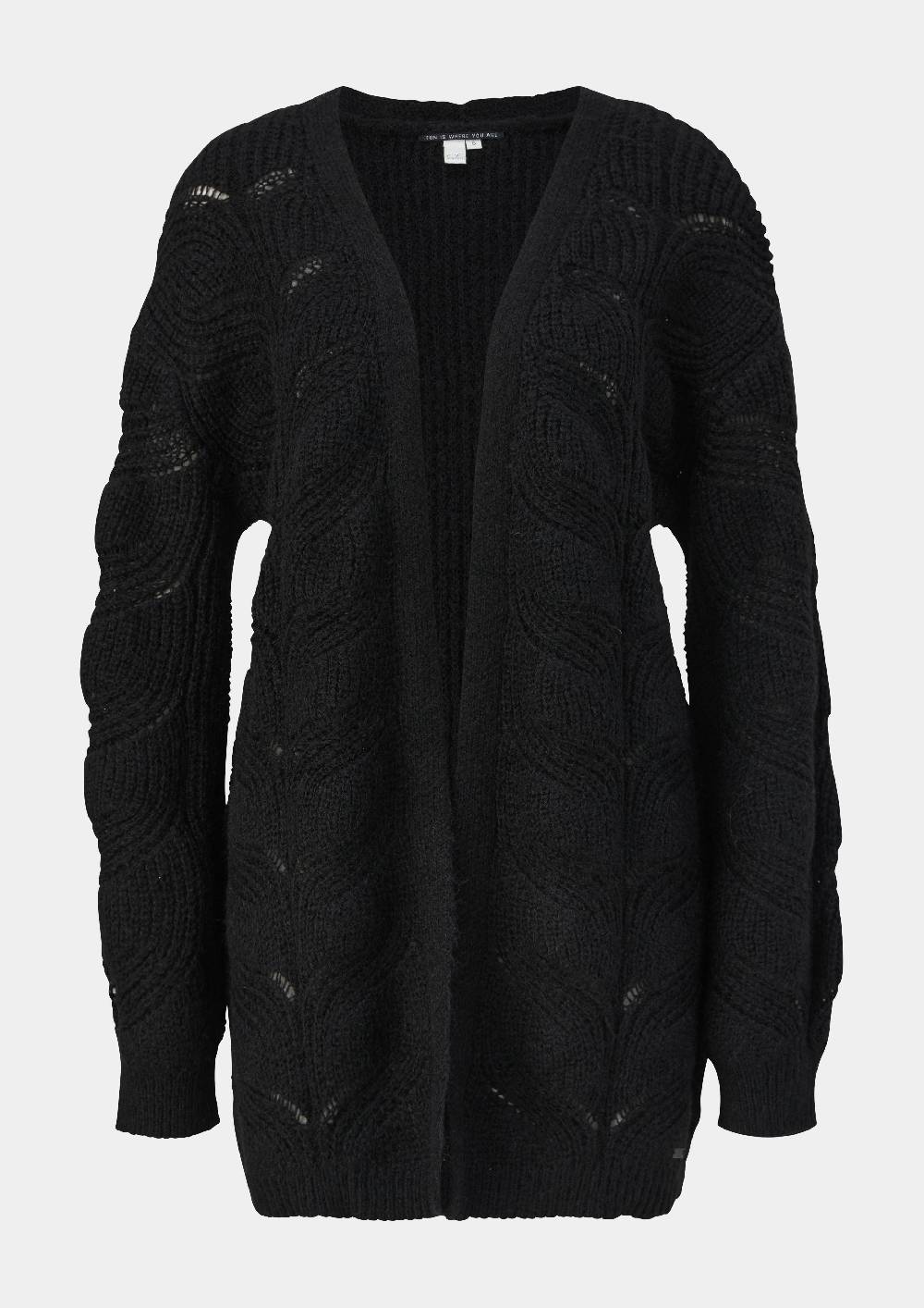 S.Oliver Strick-Cardigan Mit Zopfmuster